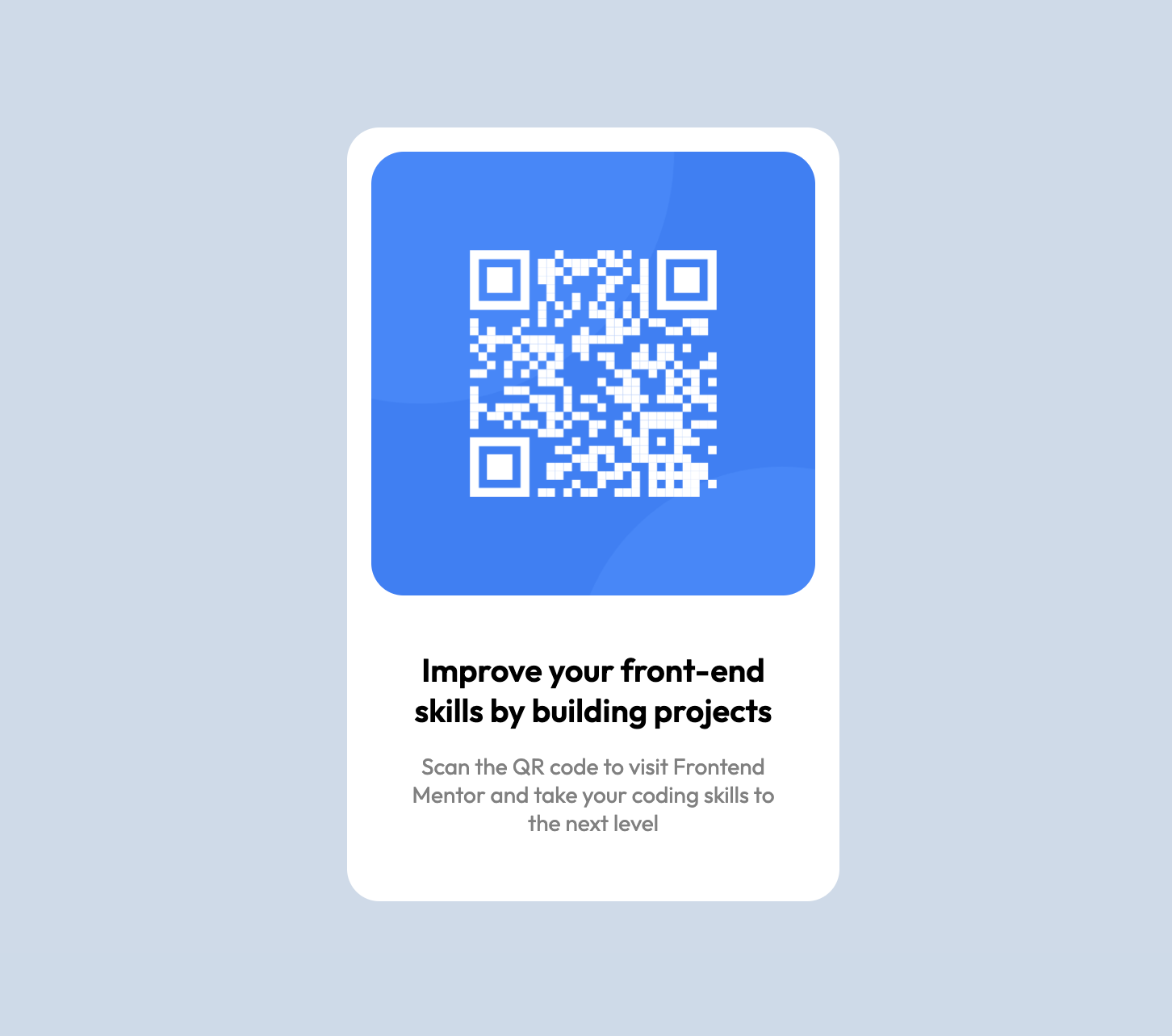 QR Code Project from frontendmentor.io